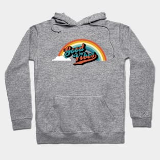 Good Vibes Retro Rainbow Hoodie